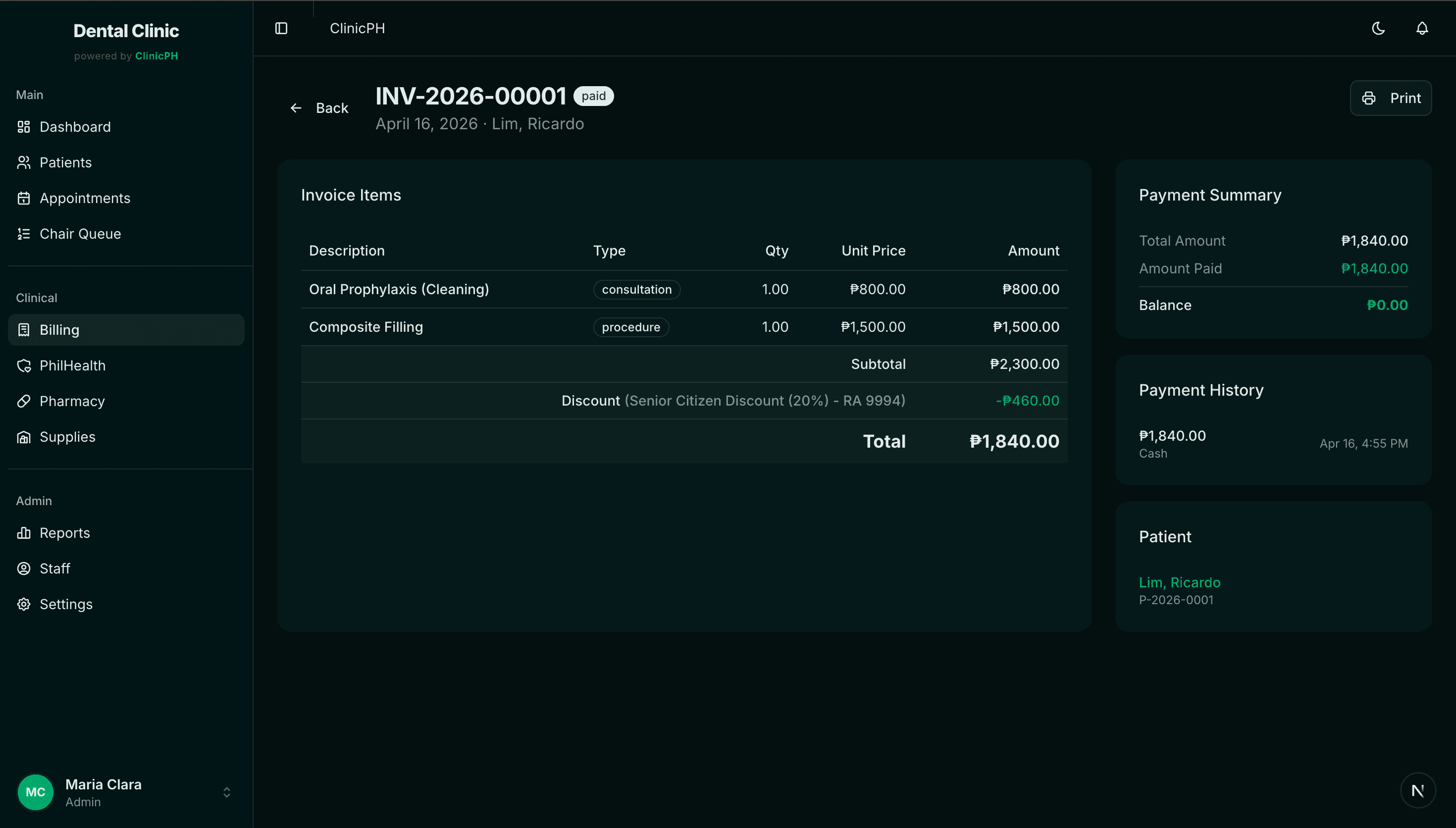 Billing & Payments