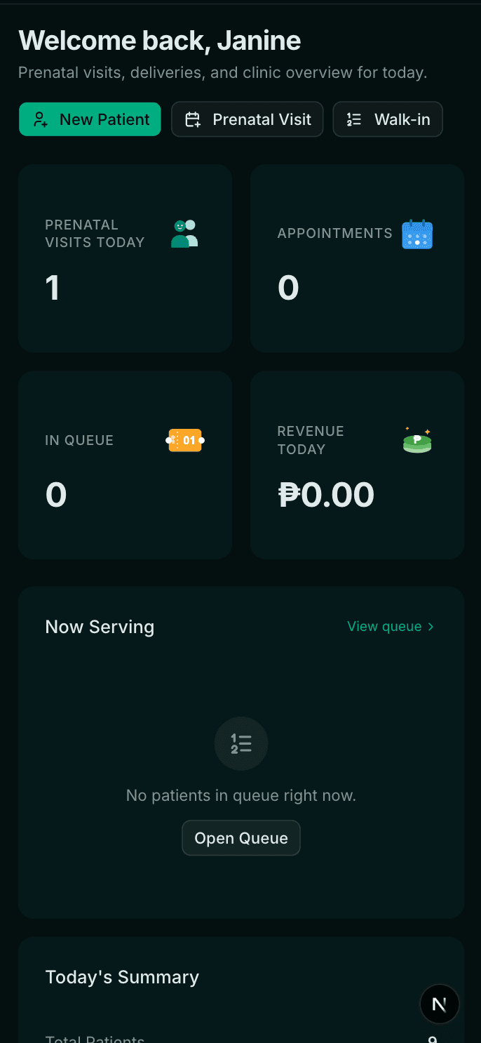 ClinicPH on mobile